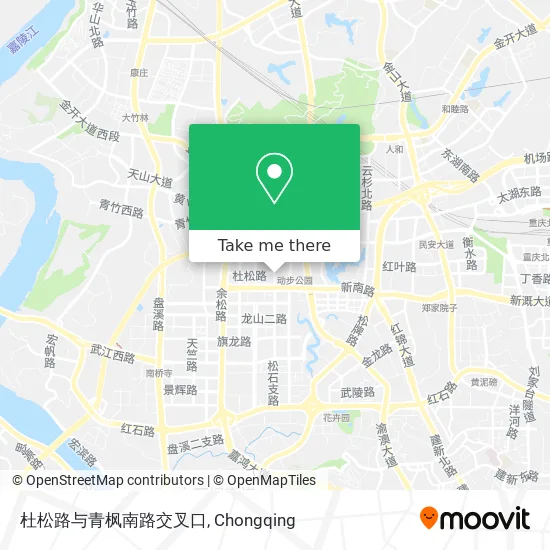 杜松路与青枫南路交叉口 map