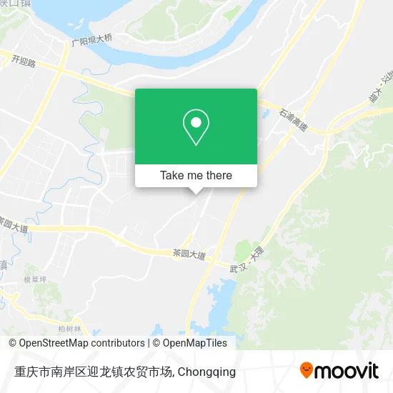 重庆市南岸区迎龙镇农贸市场 map