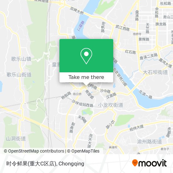 时令鲜果(重大C区店) map
