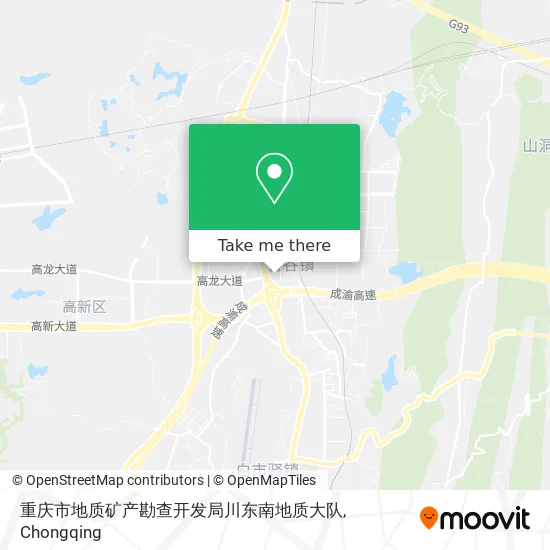 重庆市地质矿产勘查开发局川东南地质大队 map