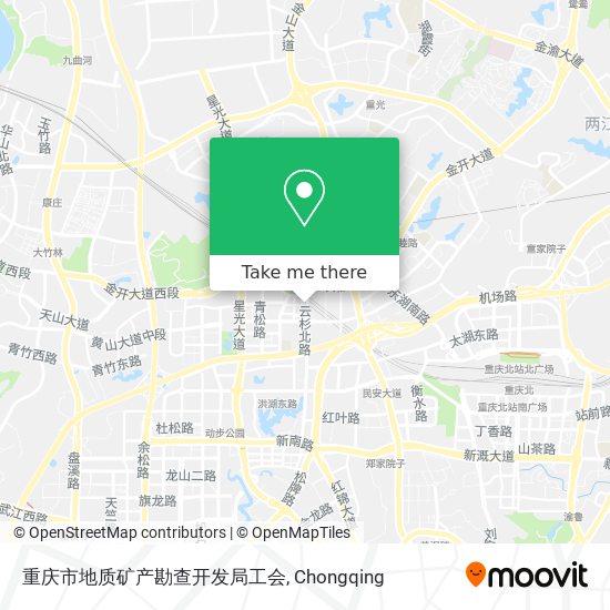 重庆市地质矿产勘查开发局工会 map