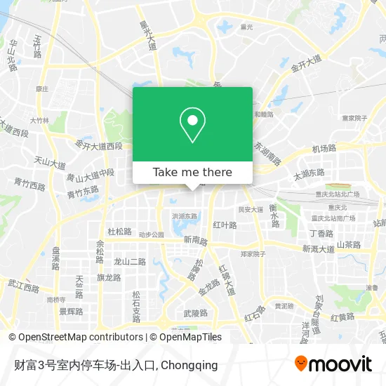 财富3号室内停车场-出入口 map
