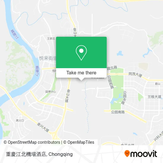 重慶江北機場酒店 map