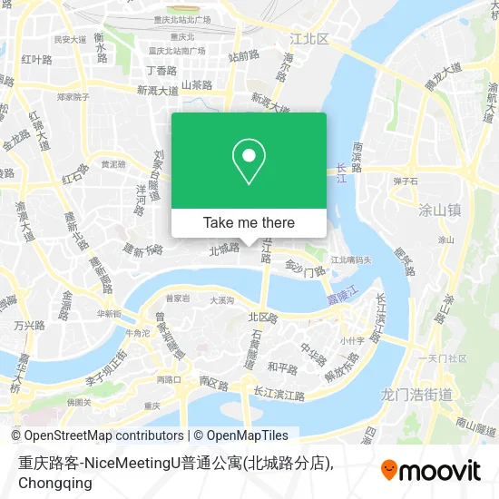 重庆路客-NiceMeetingU普通公寓(北城路分店) map