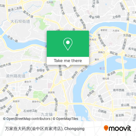 万家燕大药房(渝中区肖家湾店) map