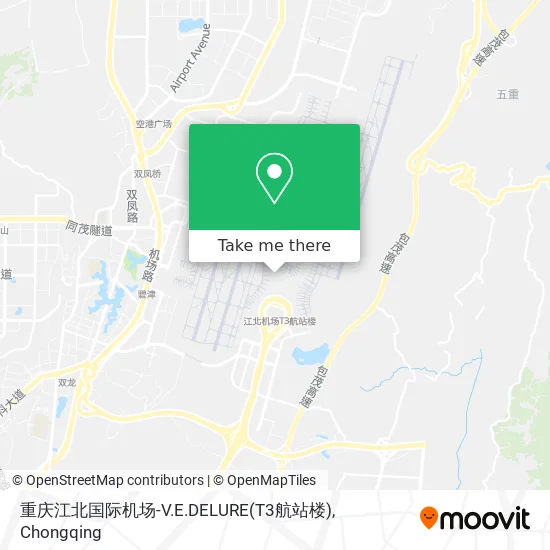 重庆江北国际机场-V.E.DELURE(T3航站楼) map