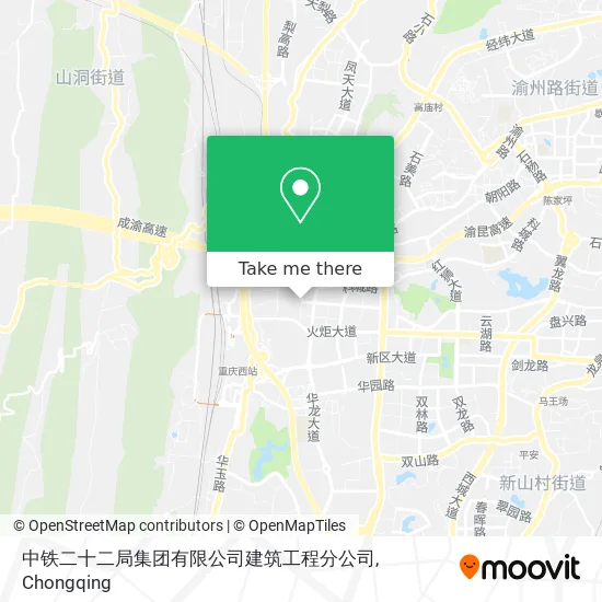 中铁二十二局集团有限公司建筑工程分公司 map