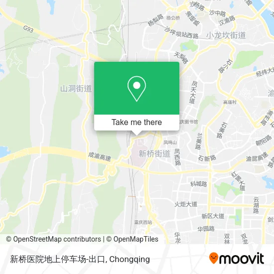 新桥医院地上停车场-出口 map