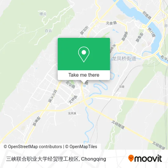 三峡联合职业大学经贸理工校区 map