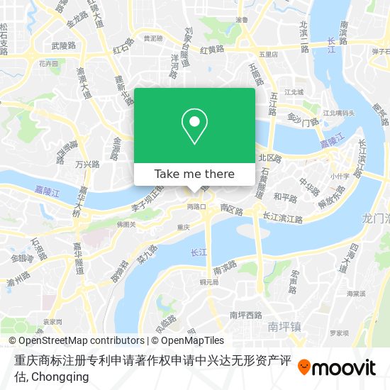 重庆商标注册专利申请著作权申请中兴达无形资产评估 map