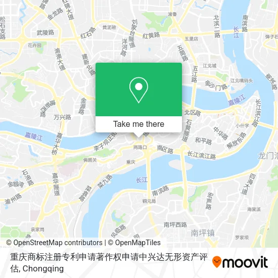 重庆商标注册专利申请著作权申请中兴达无形资产评估 map