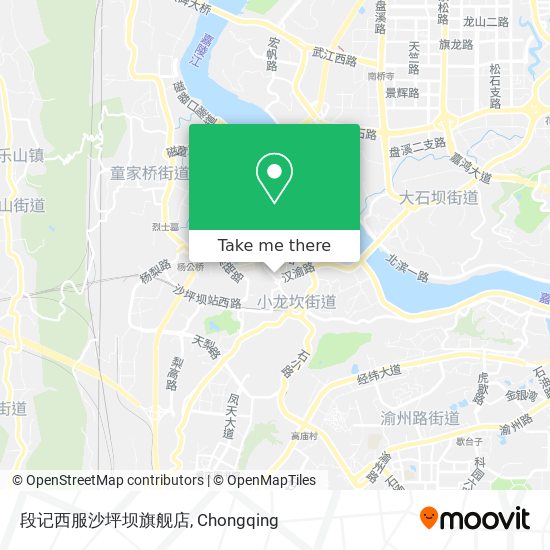 段记西服沙坪坝旗舰店 map