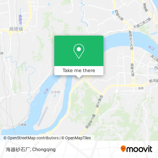 海越砂石厂 map