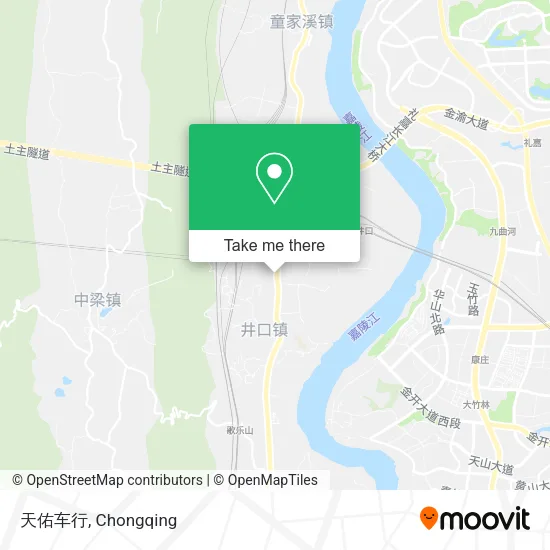 天佑车行 map