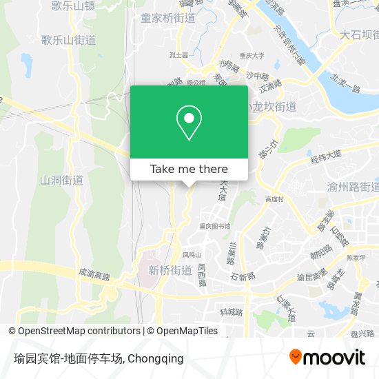 瑜园宾馆-地面停车场 map