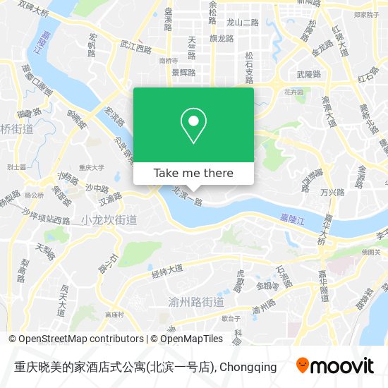 重庆晓美的家酒店式公寓(北滨一号店) map