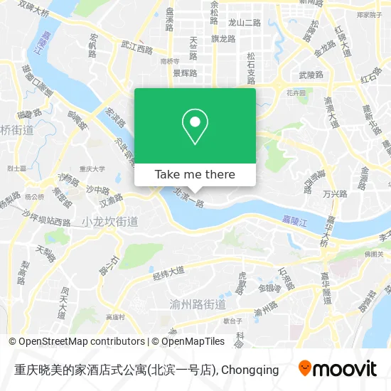 重庆晓美的家酒店式公寓(北滨一号店) map