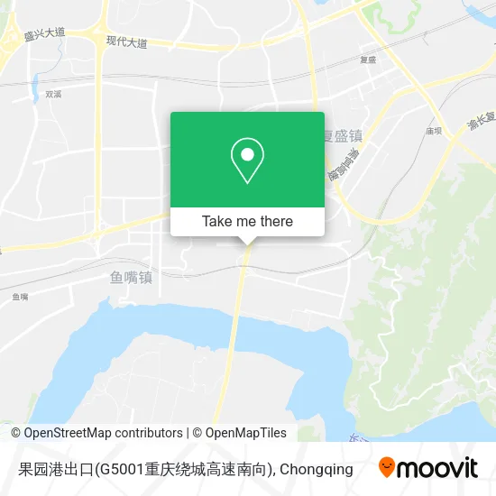 果园港出口(G5001重庆绕城高速南向) map