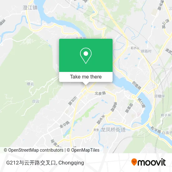 G212与云开路交叉口 map