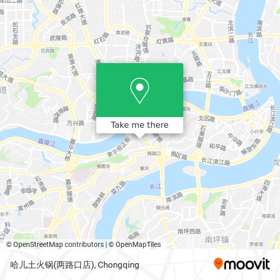 哈儿土火锅(两路口店) map