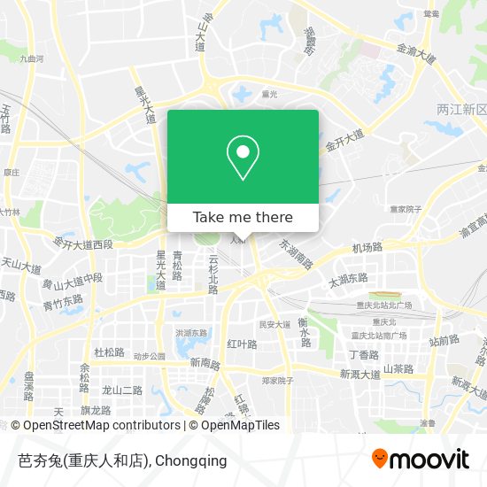 芭夯兔(重庆人和店) map