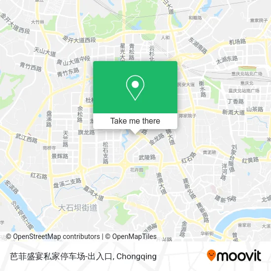 芭菲盛宴私家停车场-出入口 map