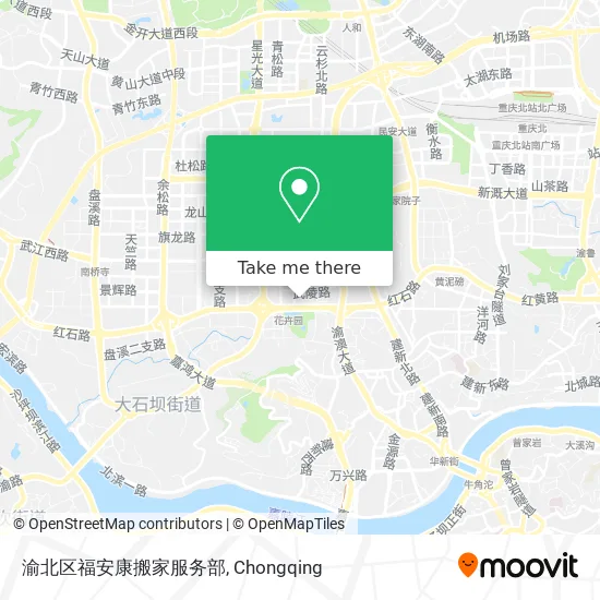 渝北区福安康搬家服务部 map