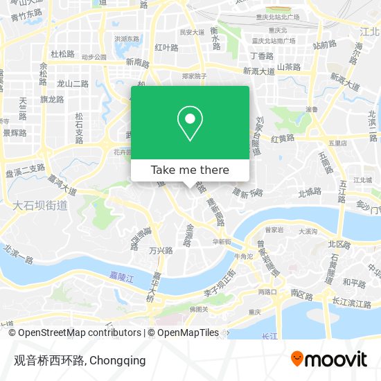 观音桥西环路 map