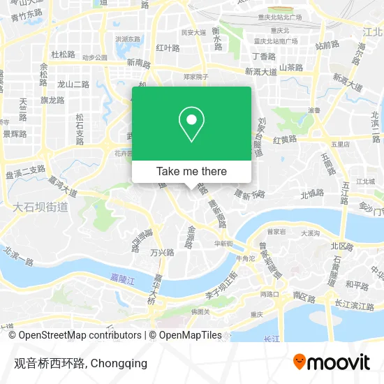 观音桥西环路 map