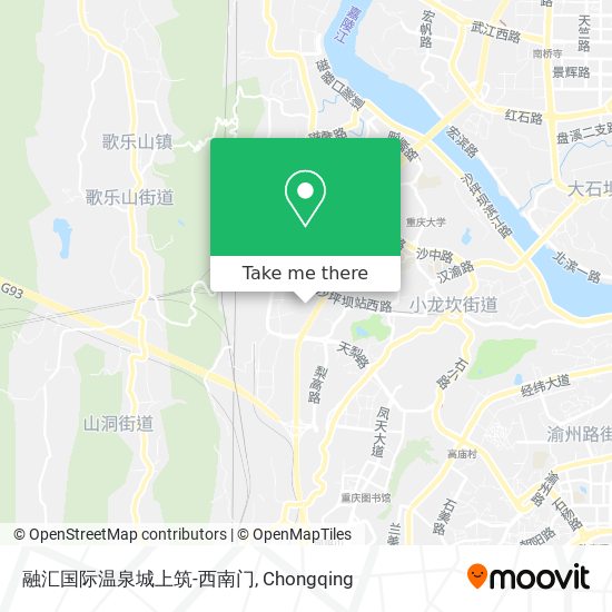 融汇国际温泉城上筑-西南门 map