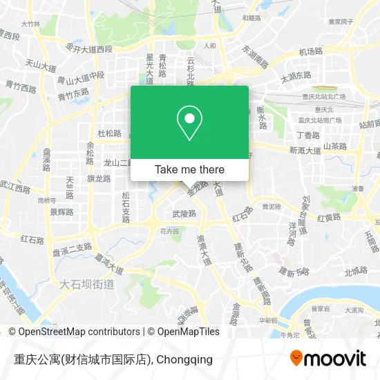 重庆公寓(财信城市国际店) map