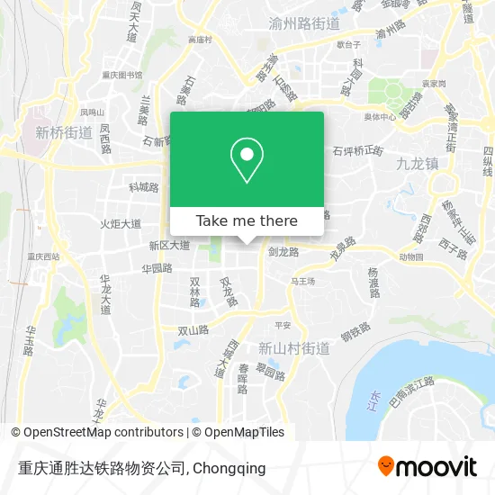 重庆通胜达铁路物资公司 map
