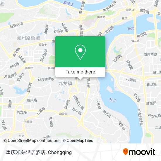 重庆米朵轻居酒店 map