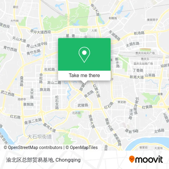 渝北区总部贸易基地 map