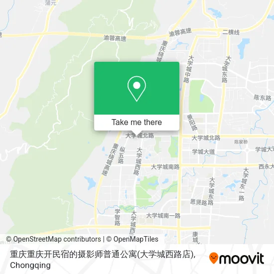 重庆重庆开民宿的摄影师普通公寓(大学城西路店) map