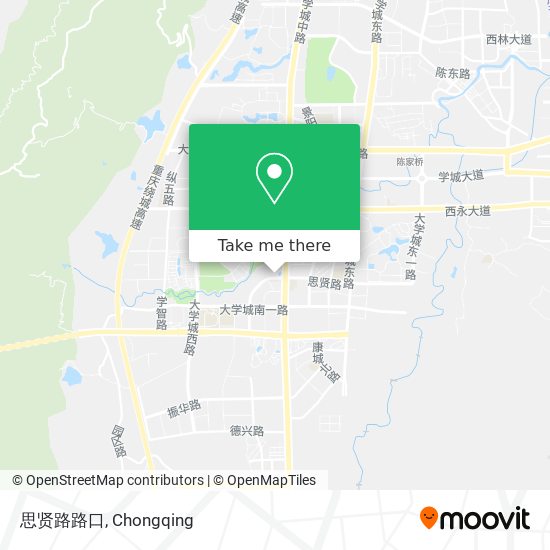 思贤路路口 map