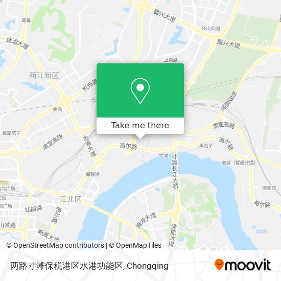 两路寸滩保税港区水港功能区 map