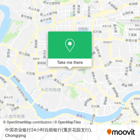 中国农业银行24小时自助银行(重庆花园支行) map