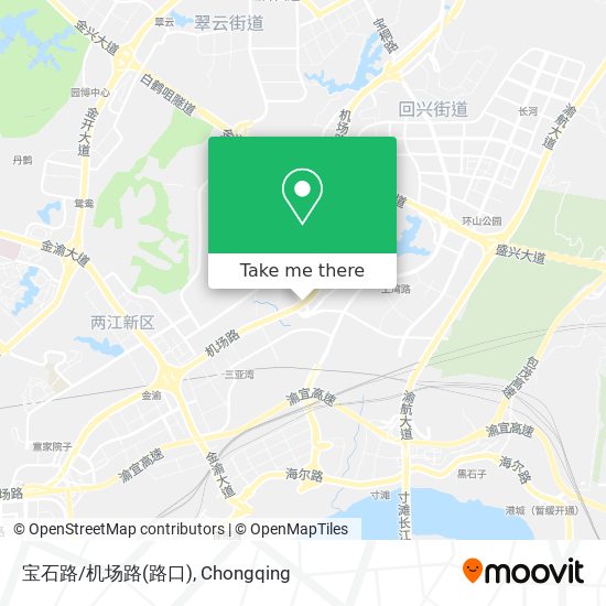 宝石路/机场路(路口) map
