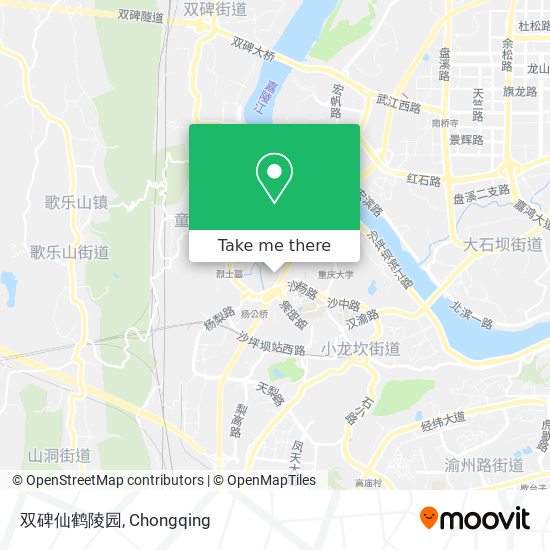 双碑仙鹤陵园 map