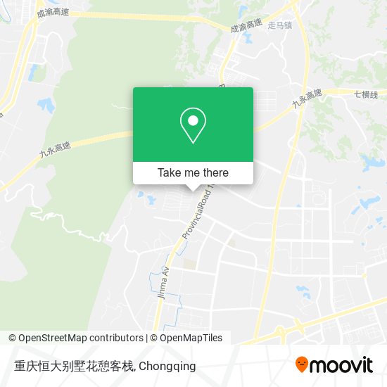 重庆恒大别墅花憩客栈 map