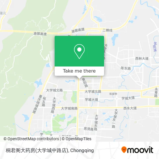 桐君阁大药房(大学城中路店) map