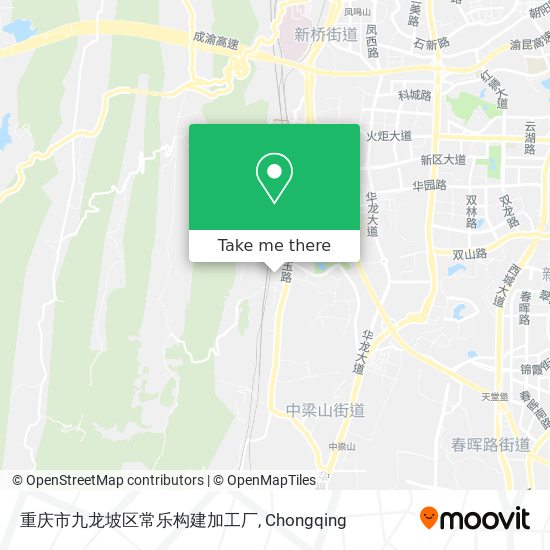 重庆市九龙坡区常乐构建加工厂 map