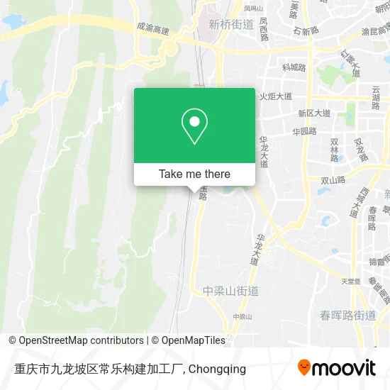 重庆市九龙坡区常乐构建加工厂 map