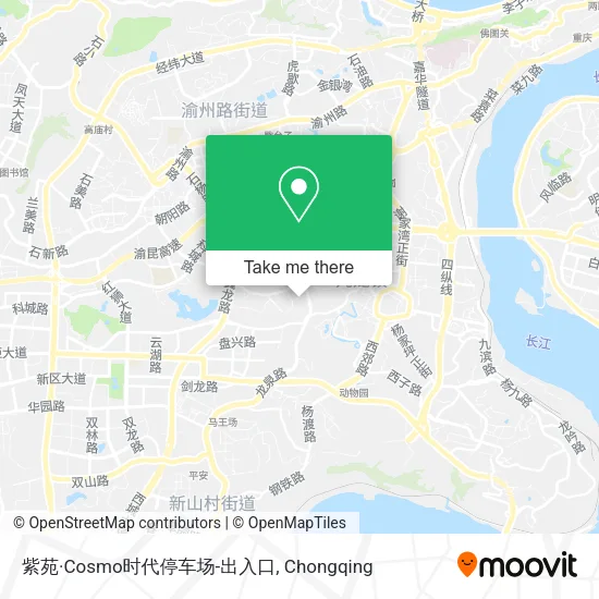 紫苑·Cosmo时代停车场-出入口 map