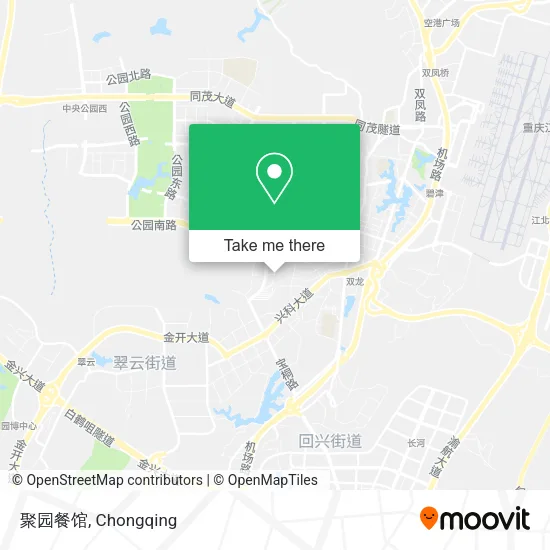 聚园餐馆 map