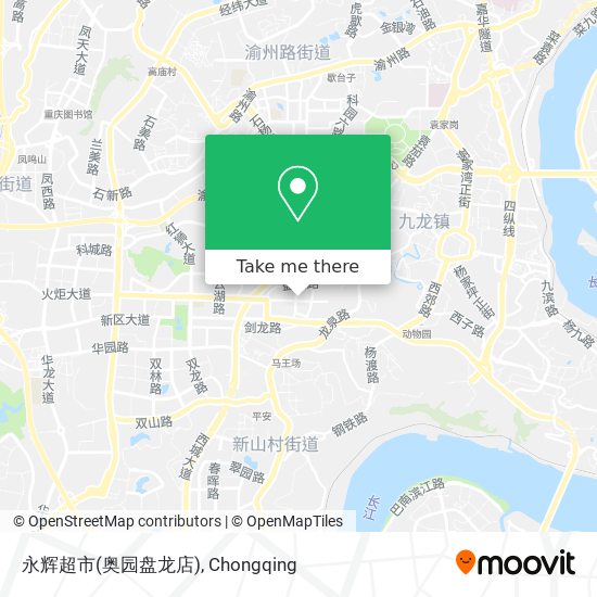 永辉超市(奥园盘龙店) map