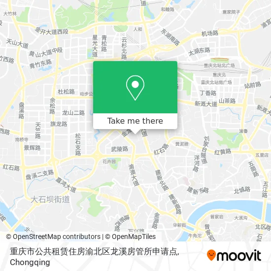 重庆市公共租赁住房渝北区龙溪房管所申请点 map