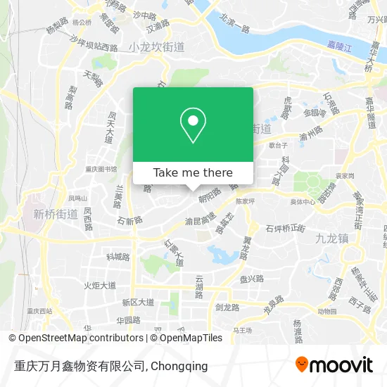重庆万月鑫物资有限公司 map
