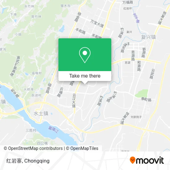 红岩寨 map